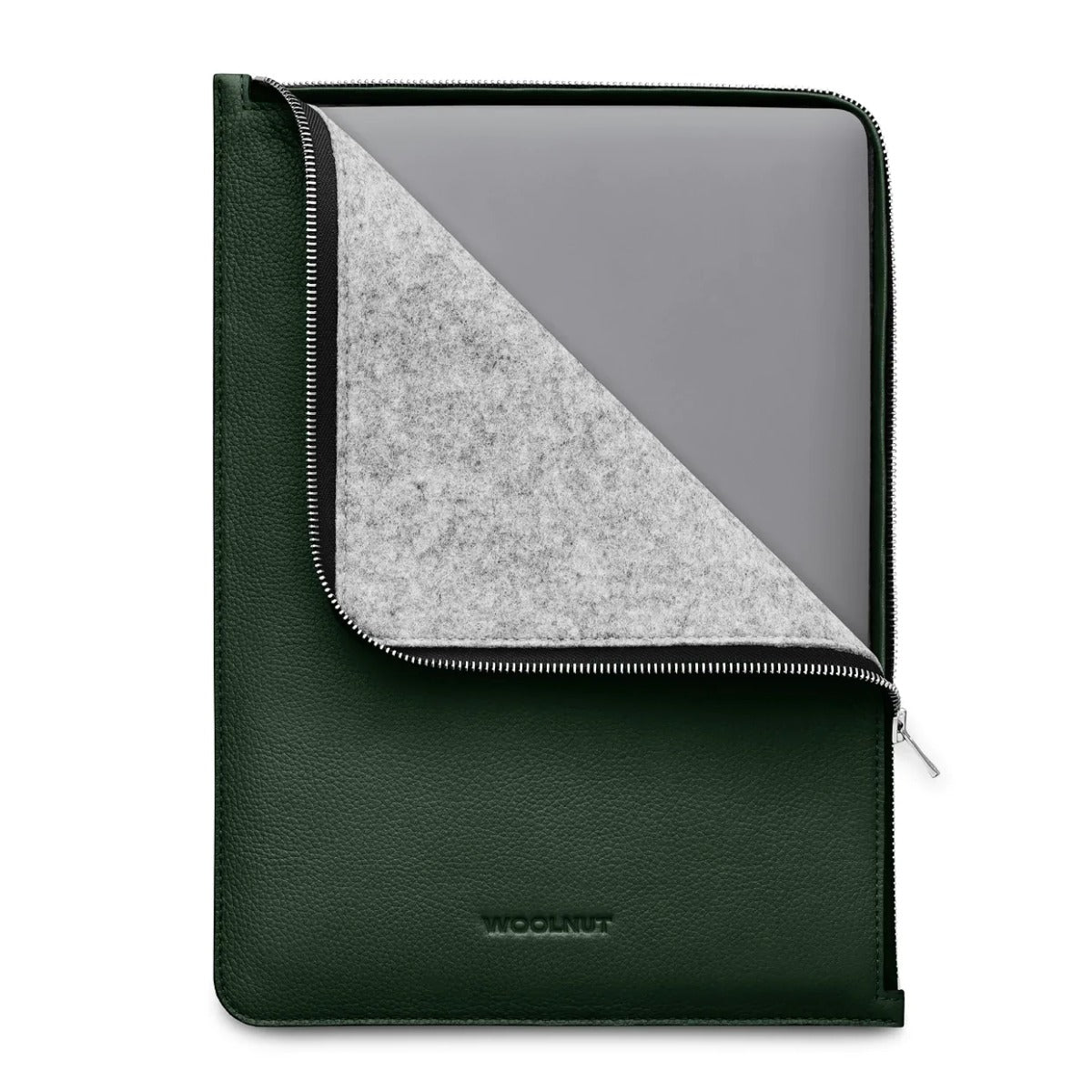 Husa de protectie Woolnut Folio pentru MacBook Pro (13" si 14"), MacBook Air 13", Piele, Verde - iSTYLE RO
