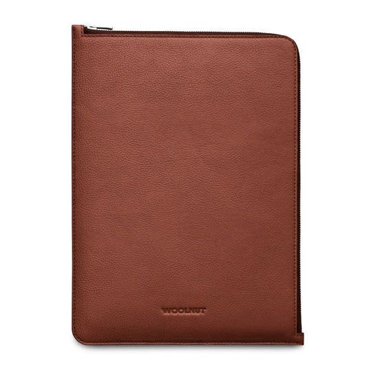 Husa de protectie Woolnut Folio pentru MacBook Pro (13" si 14"), MacBook Air 13", Piele, Cognac - iSTYLE RO