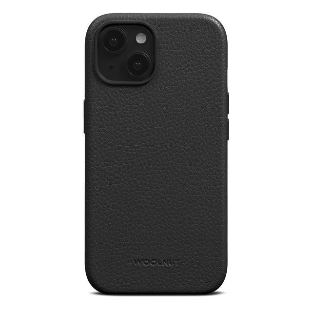 Husa de protectie Woolnut cu MagSafe pentru iPhone 15, Piele, Negru - iSTYLE RO