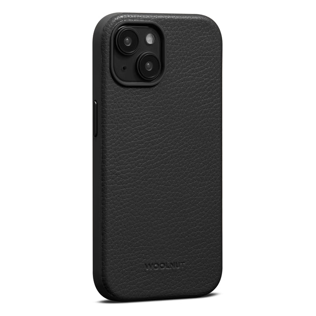 Husa de protectie Woolnut cu MagSafe pentru iPhone 15, Piele, Negru - iSTYLE RO