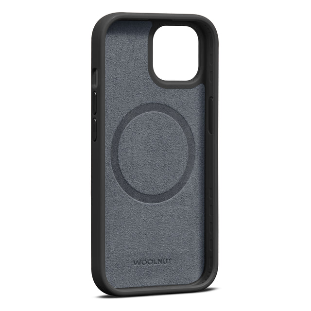 Husa de protectie Woolnut cu MagSafe pentru iPhone 15, Piele, Negru - iSTYLE RO