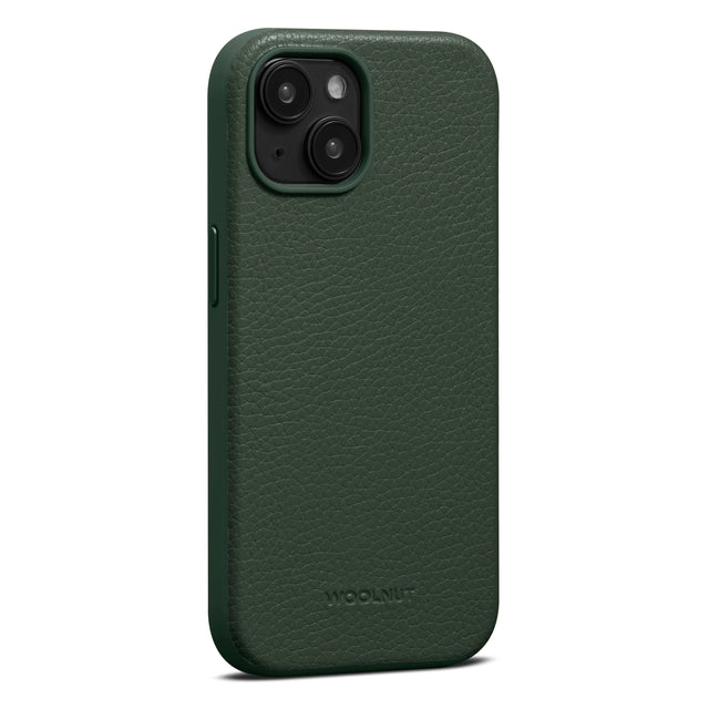 Husa de protectie Woolnut cu MagSafe pentru iPhone 15 Plus, Piele, Verde - iSTYLE RO