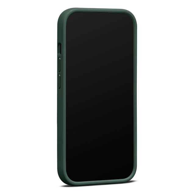 Husa de protectie Woolnut cu MagSafe pentru iPhone 15 Plus, Piele, Verde - iSTYLE RO