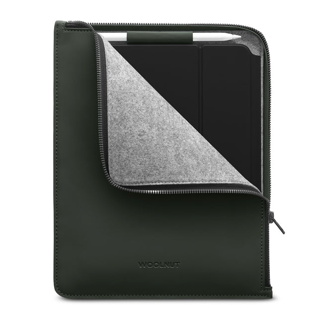 Husa de protectie Woolnut Coated pentru iPad Pro 11", iPad Air (gen 4,5), iPad (gen 9,10), Verde - iSTYLE RO