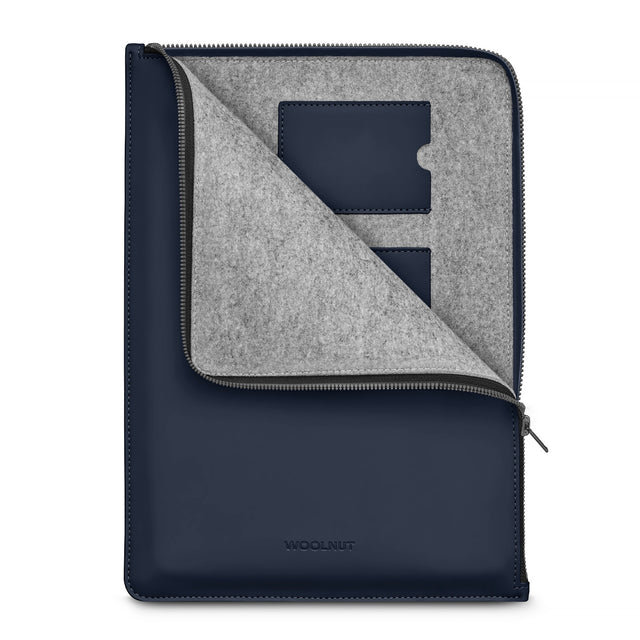 Husa de protectie Woolnut Coated pentru MacBook Pro (13" si 14"), MacBook Air 13", Albastru - iSTYLE RO