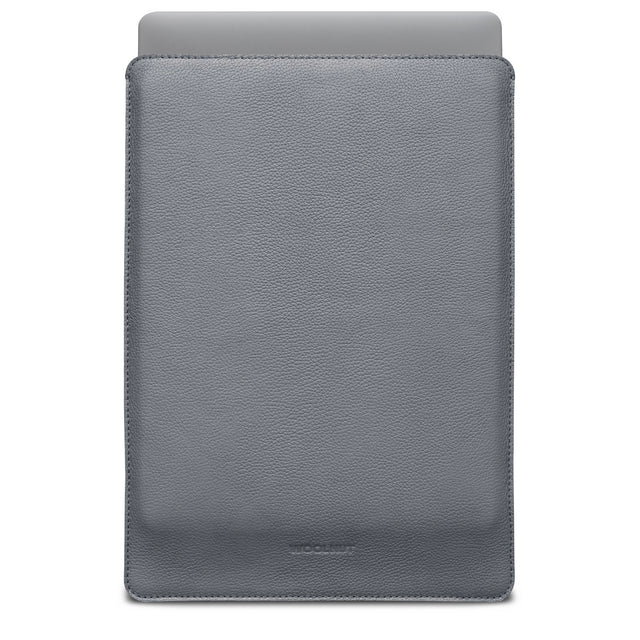 Husa de protectie Woolnut Sleeve pentru MacBook Pro 16", Piele, Gri - iSTYLE RO