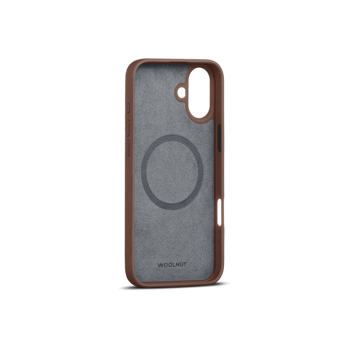 Husa de protectie Woolnut din piele pentru iPhone 16 Plus, Maro - iSTYLE RO