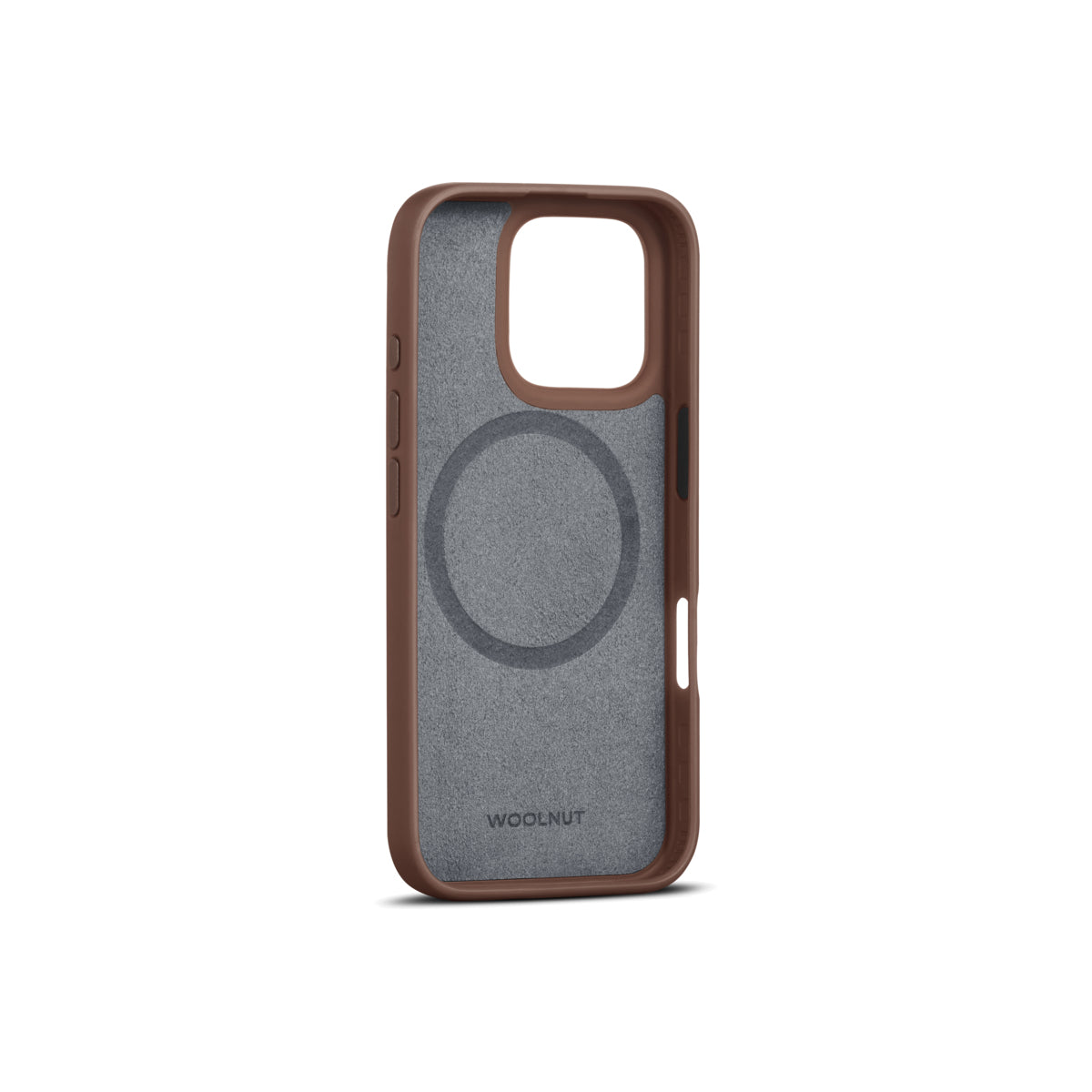 Husa de protectie Woolnut din piele pentru iPhone 16 Pro, Maro - iSTYLE RO