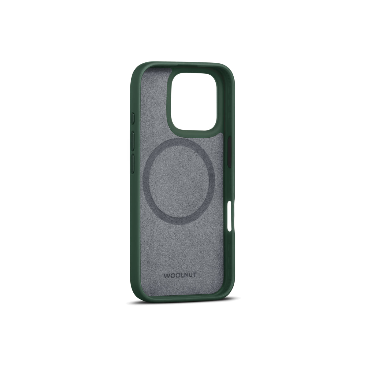 Husa de protectie Woolnut din piele pentru iPhone 16 Pro, Verde - iSTYLE RO