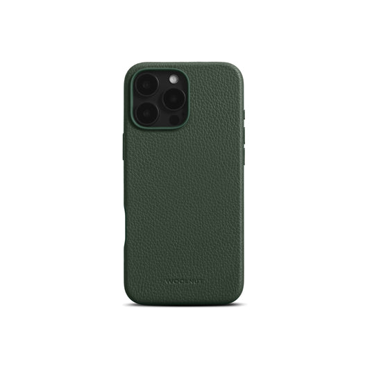 Husa de protectie Woolnut din piele pentru iPhone 16 Pro Max, Verde - iSTYLE RO