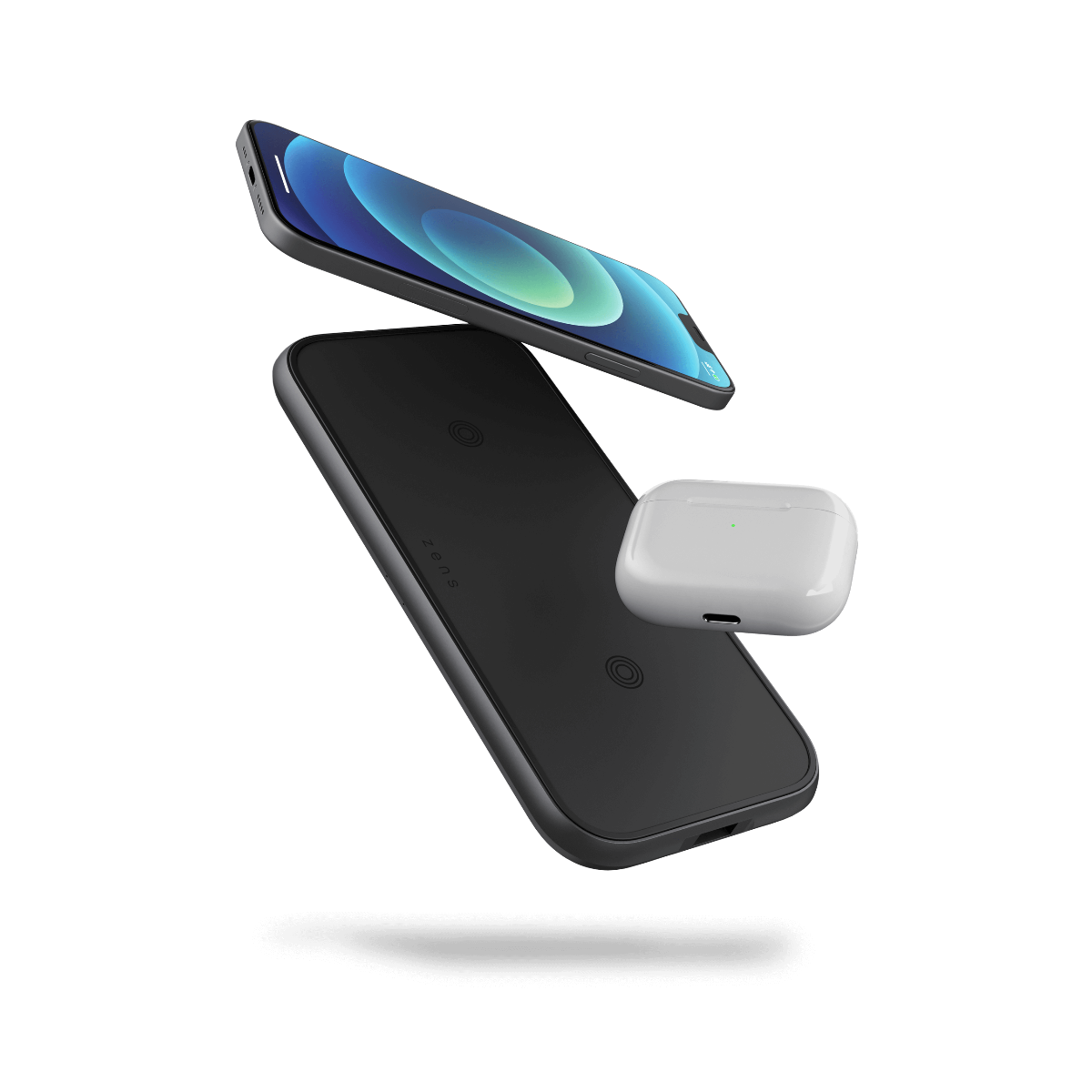 Incarcator wireless Zens Aluminium Series Dual, USB-C Charger, 30W, Qi, Negru - iSTYLE RO