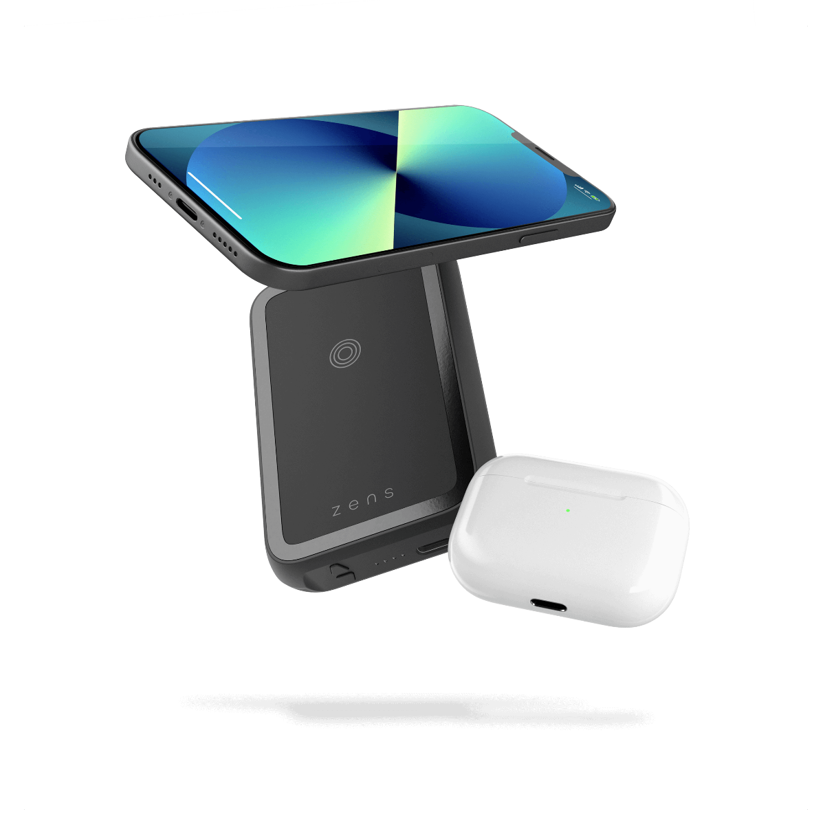 Baterie externa Magnetic Dual Powerbank cu stand ZENS 4500 mAH - iSTYLE RO
