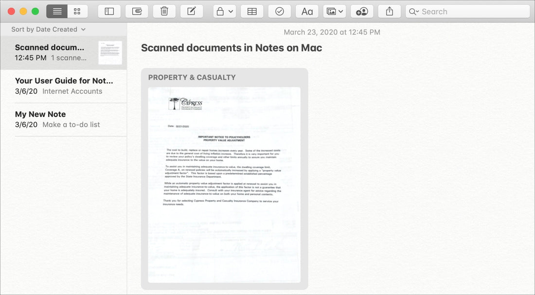 Cum sa capturezi, sa vizualizezi si sa editezi documentele scanate in Notes de pe Mac