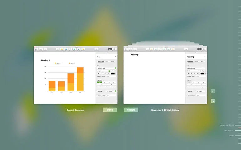 Backup: Verifica si restaureaza versiunile anterioare de documente pe Mac
