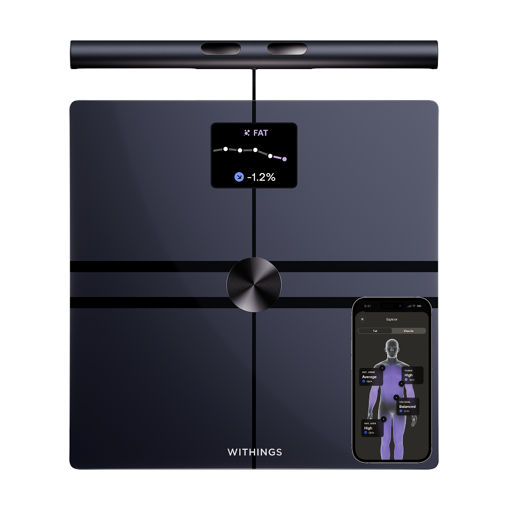Cântar inteligent Withings BodyFit, Negru