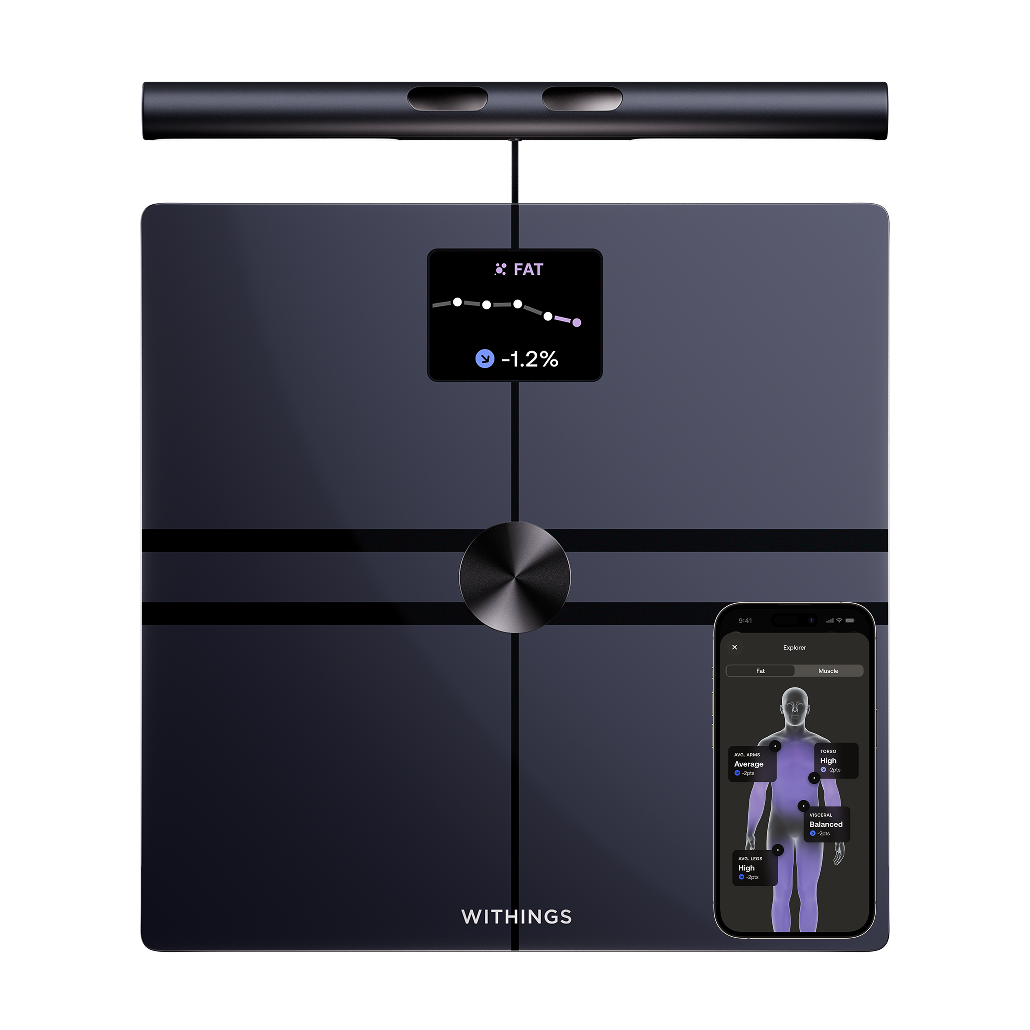 Cântar inteligent Withings BodyFit, Negru