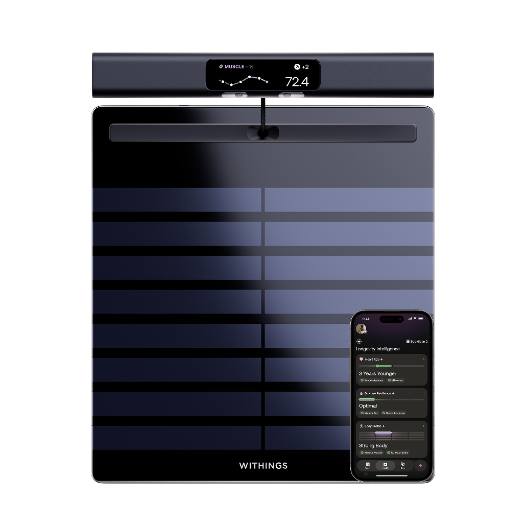 Cântar inteligent Withings BodyScan 2, Negru