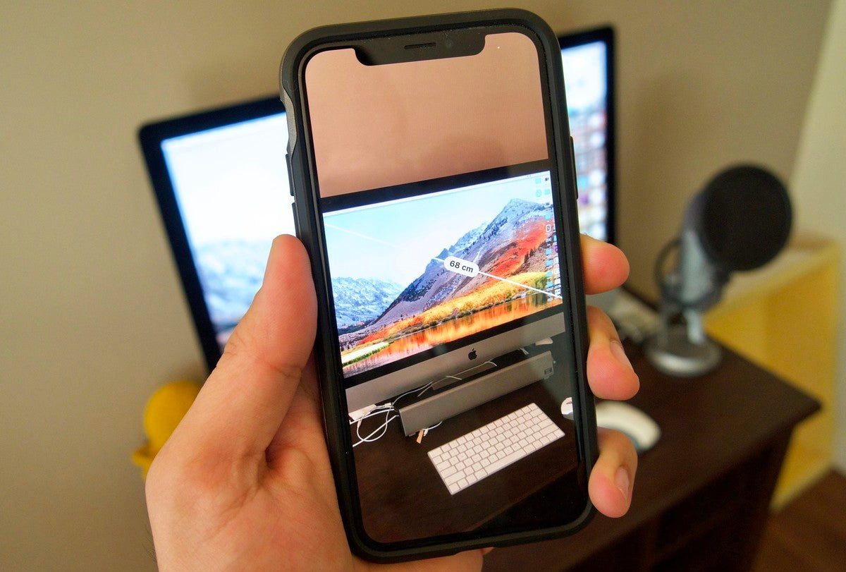 aplicatia Measure masurand un monitor