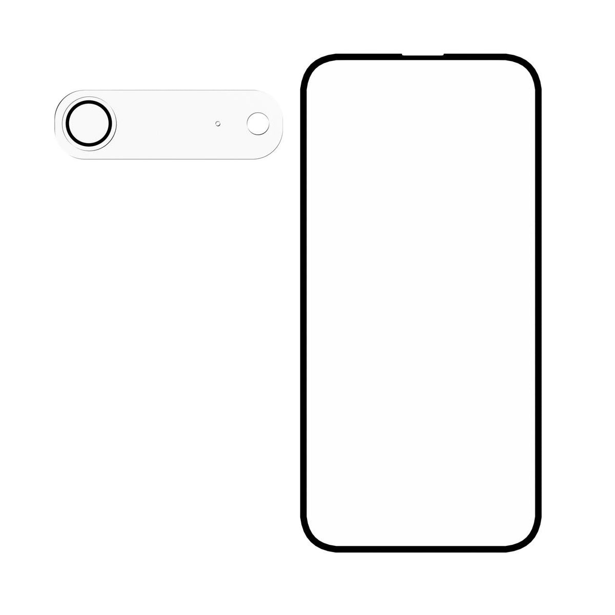 Pachet: Folie de protectie pentru ecran si folie de camera foto NOA pentru iPhone Air