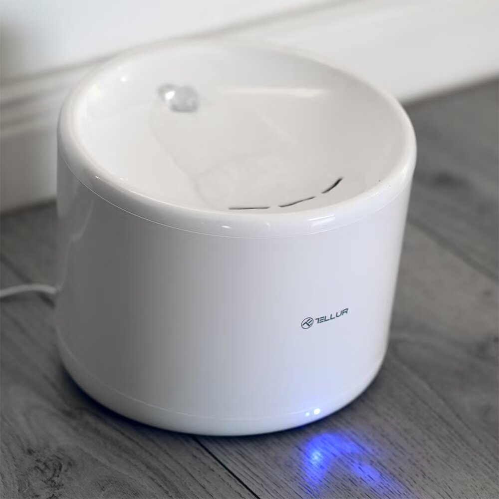 Dispenser apa animale WiFi Tellur Smart, 2L, Alb - iSTYLE RO