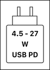 - This device supports USB PD fast charging as defined in the USB Implementers Forum Power Delivery Specification Revision