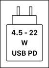 - This device supports USB PD fast charging as defined in the USB Implementers Forum Power Delivery Specification Revision