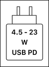 - This device supports USB PD fast charging as defined in the USB Implementers Forum Power Delivery Specification Revision