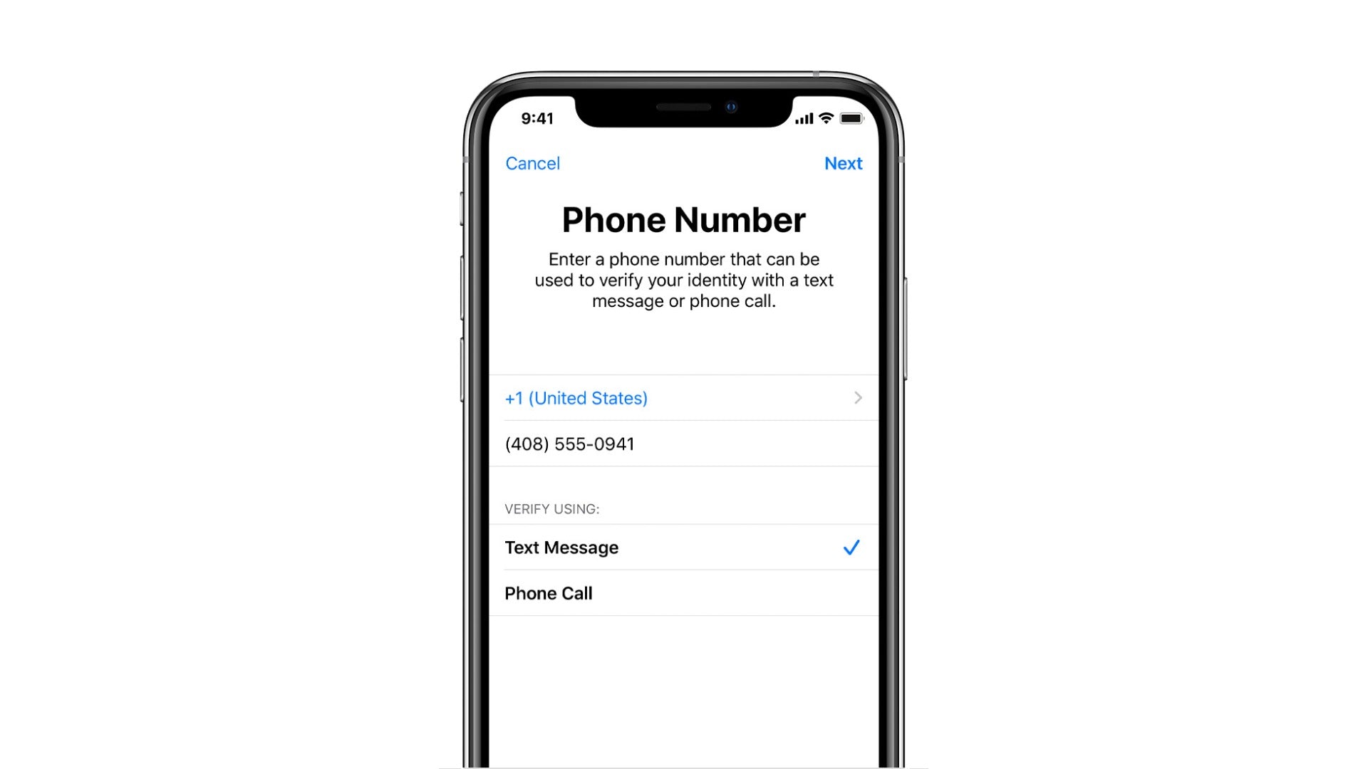 iphone pe fundal alb