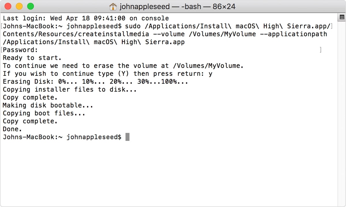 Terminal install 