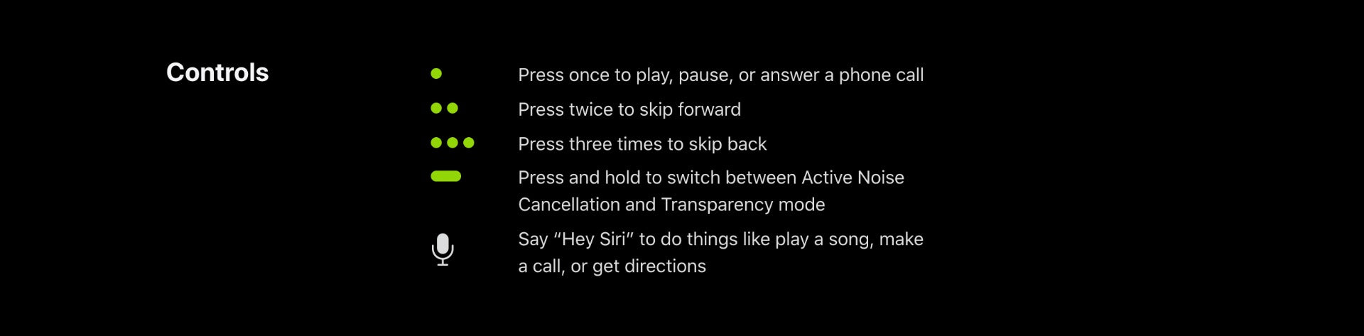 controale airpods pro