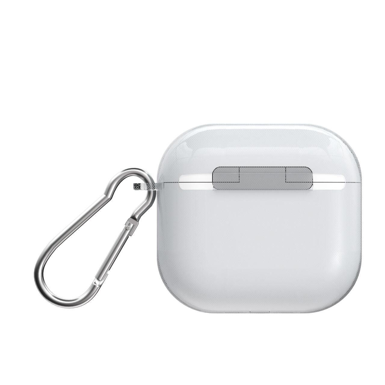 Husa de protectie NOA pentru AirPods 4, Silicon, Transparent