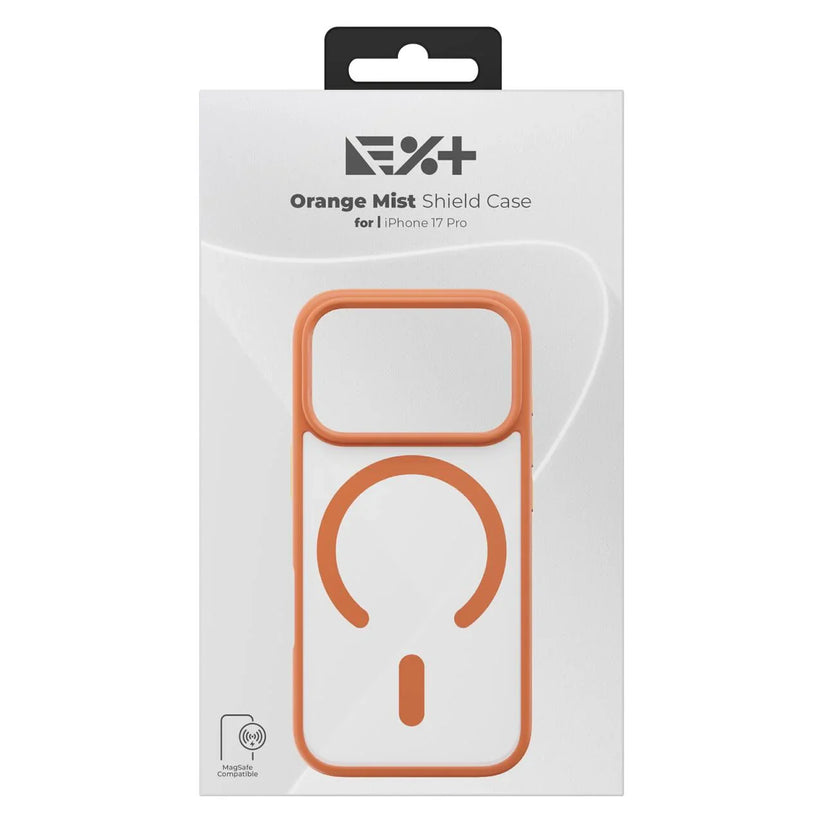 Husa de protectie NOA Mist Shield cu MagSafe pentru iPhone 17 Pro, Portocaliu - iSTYLE.ro