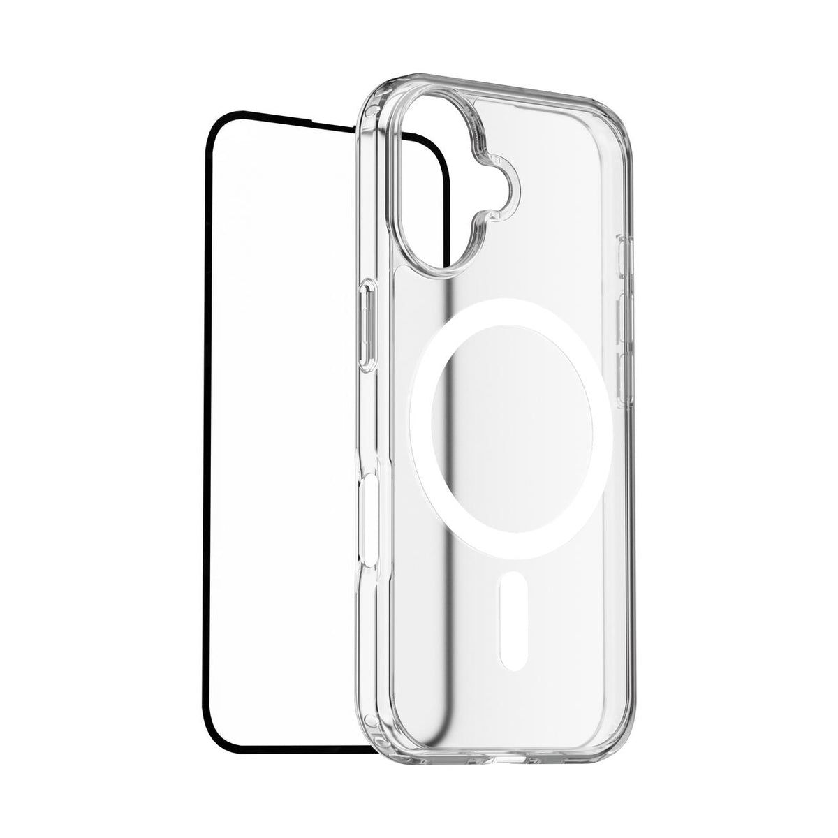 Pachet: Folie de protectie pentru ecran si husa transaprenta NOA pentru iPhone 17