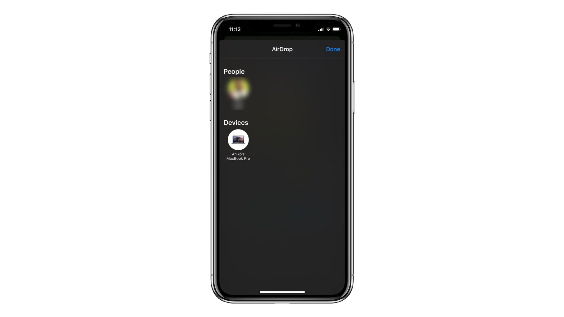 airdrop pe iphone