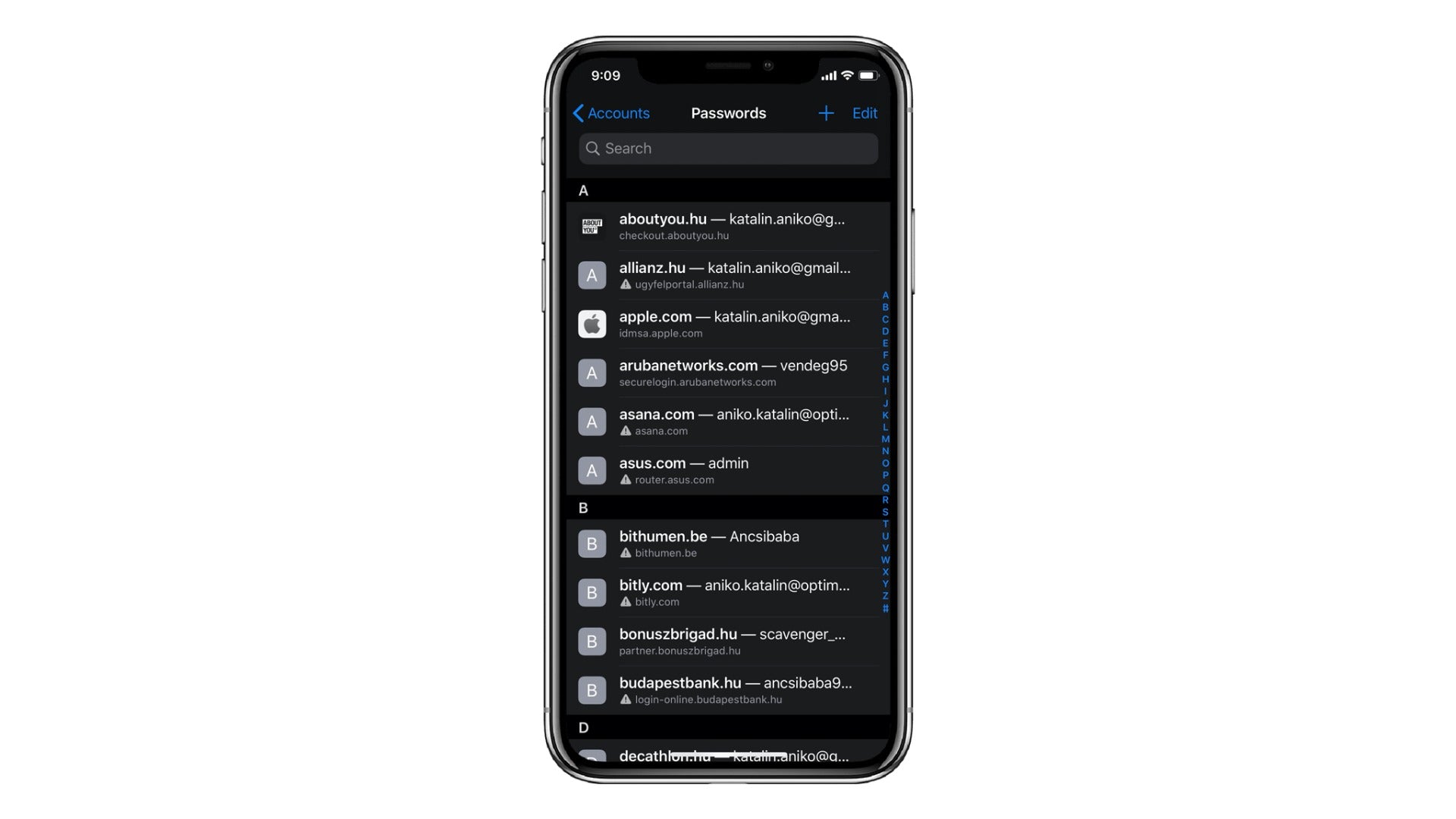iphone pe fundal alb