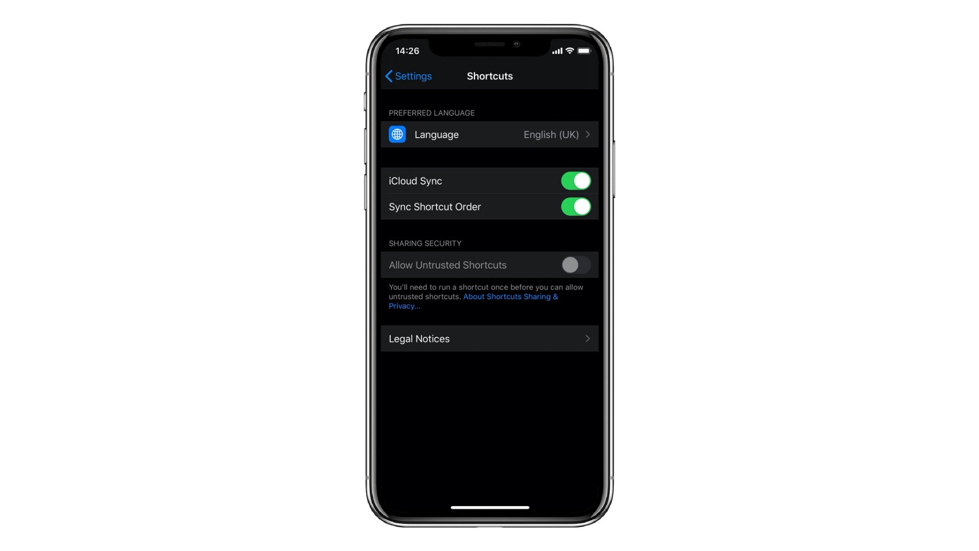 iphone pe fundal alb