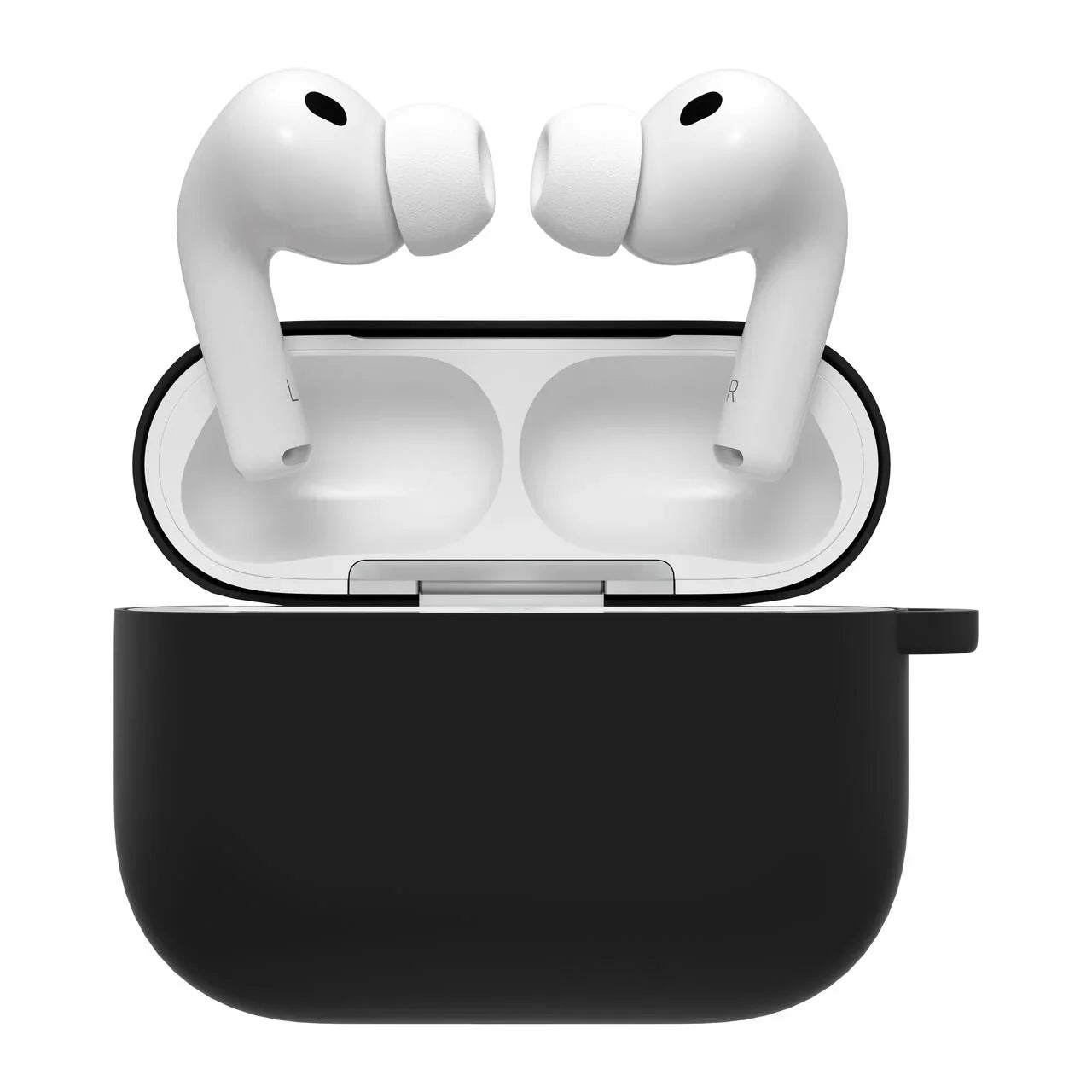 Husa din silicon NOA pentru AirPods Pro 3 (2025), Negru