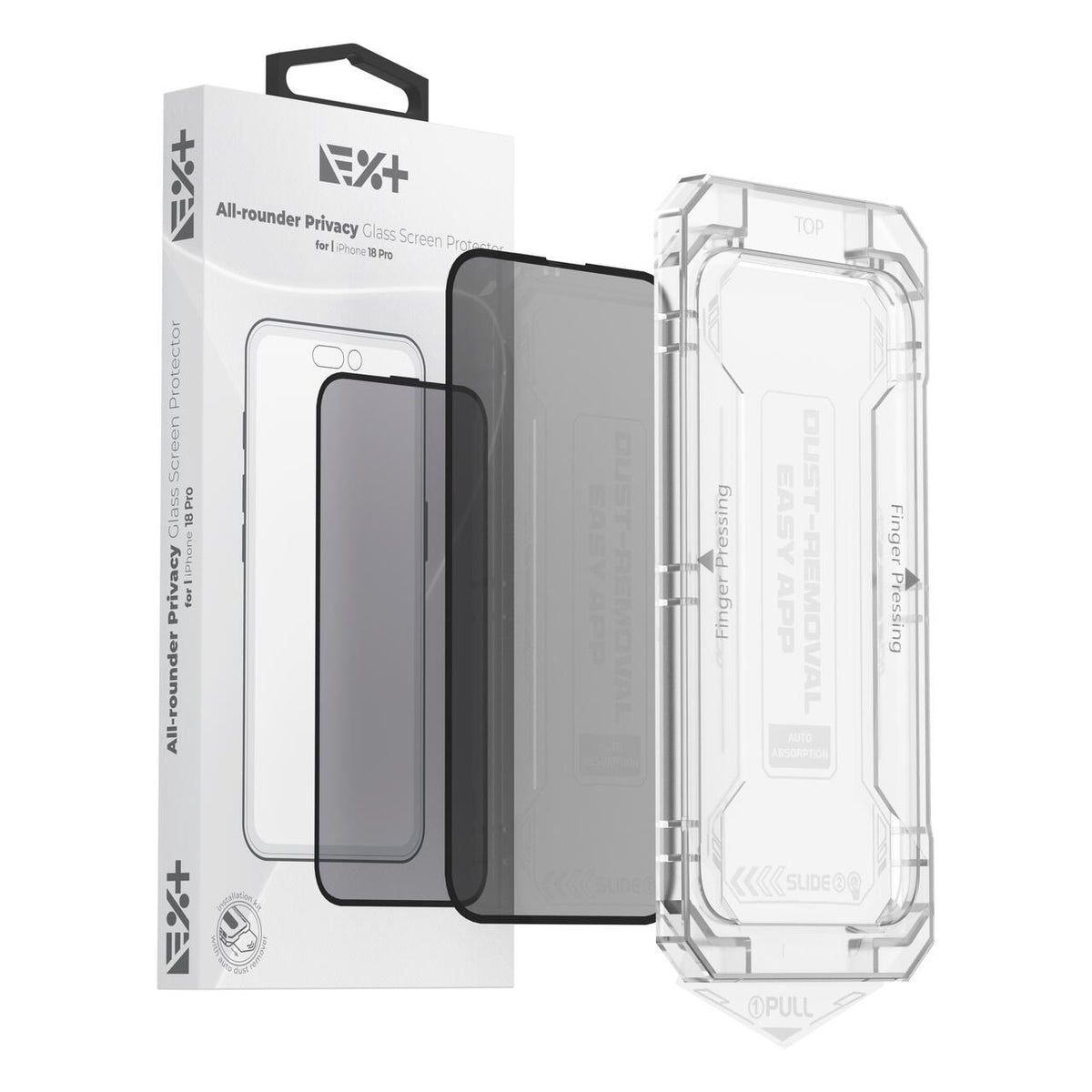 Folie de protectie din sticla privacy NOA pentru iPhone 18 Pro
