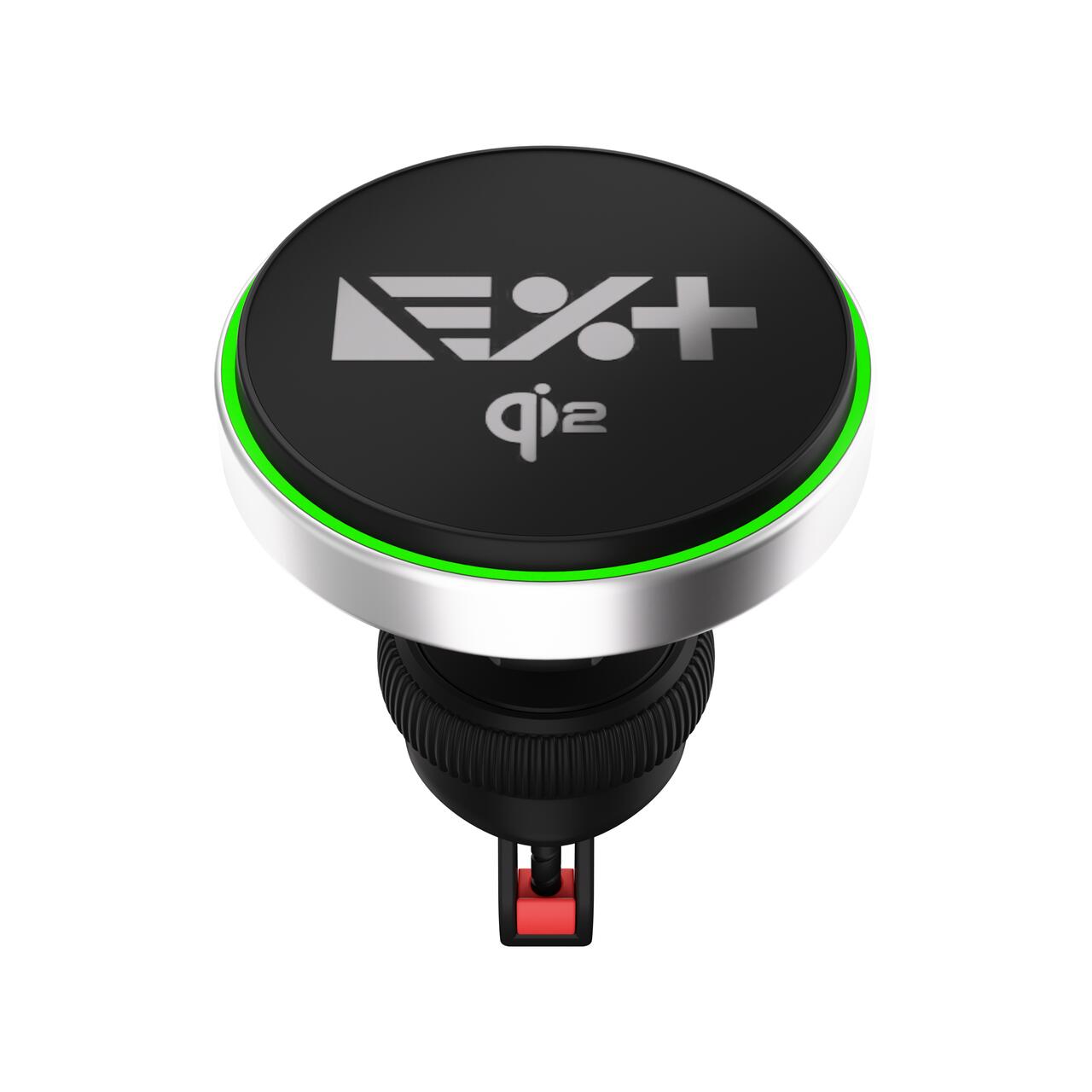 Incarcator Auto Magnetic NOA, 15W, Qi2, Compatibil MagSafe cu Prindere în Grila de Ventilație, Negru