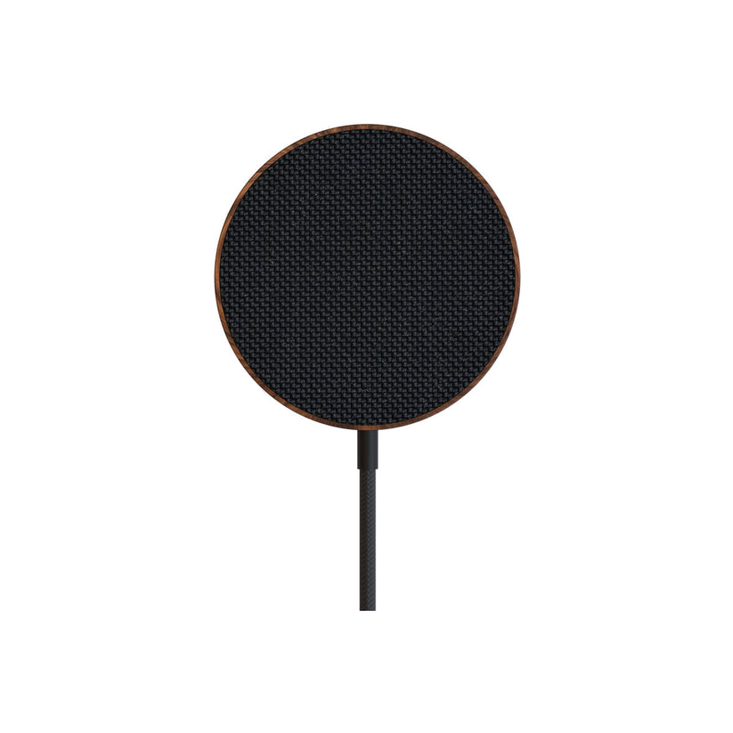 Incarcator Woodcessories MagPad Wireless, Walnut/Fabric - iSTYLE RO