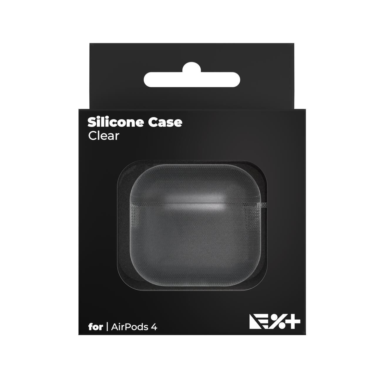 Husa de protectie NOA pentru AirPods 4, Silicon, Transparent