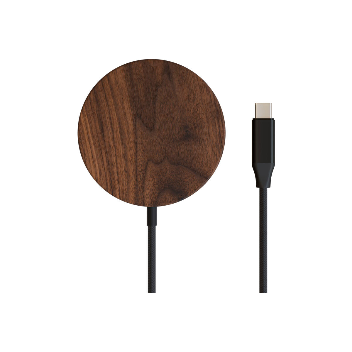 Incarcator Woodcessories MagPad Wireless, Walnut/Fabric - iSTYLE RO