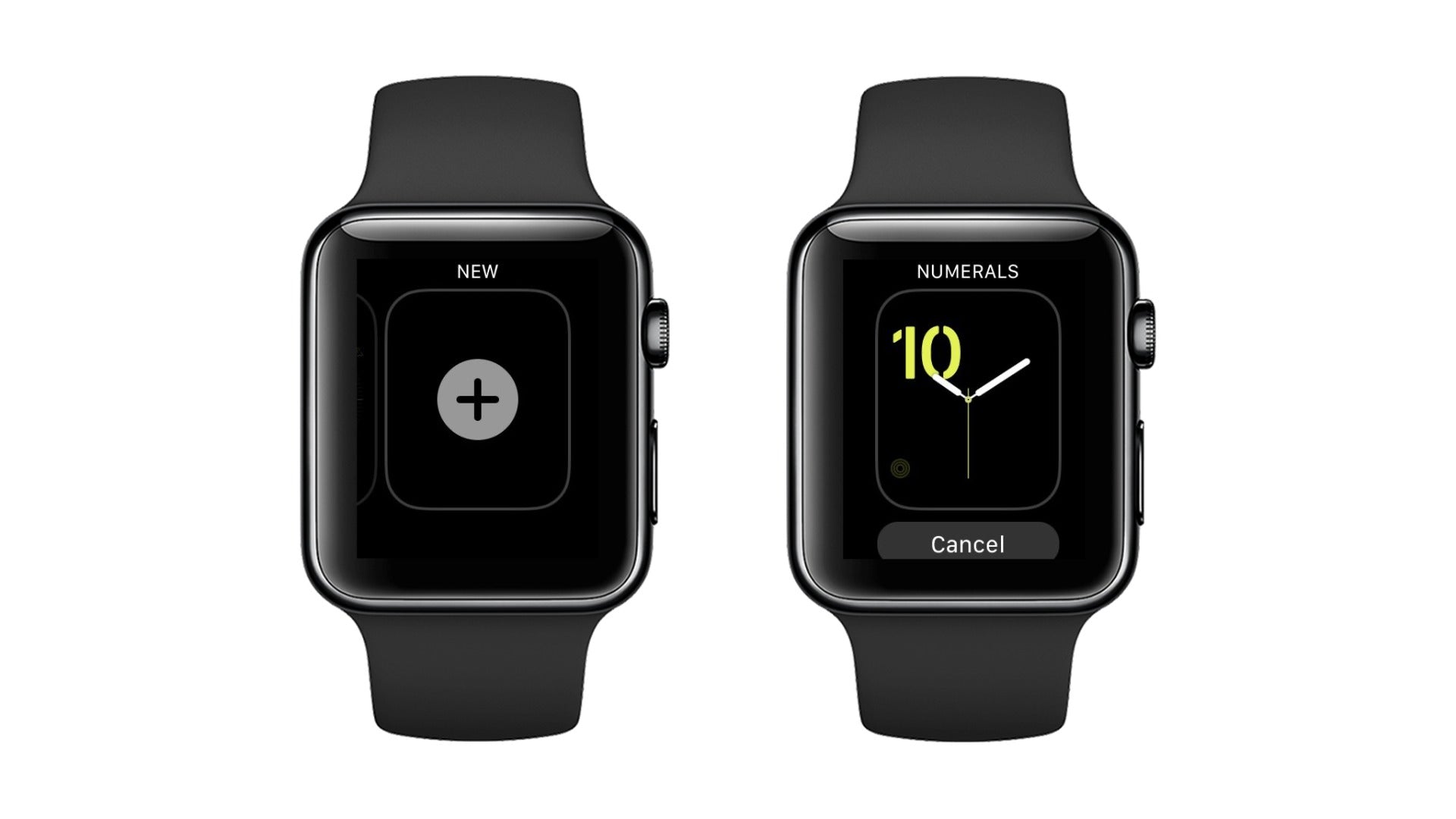 2 apple watch pe fundal alb