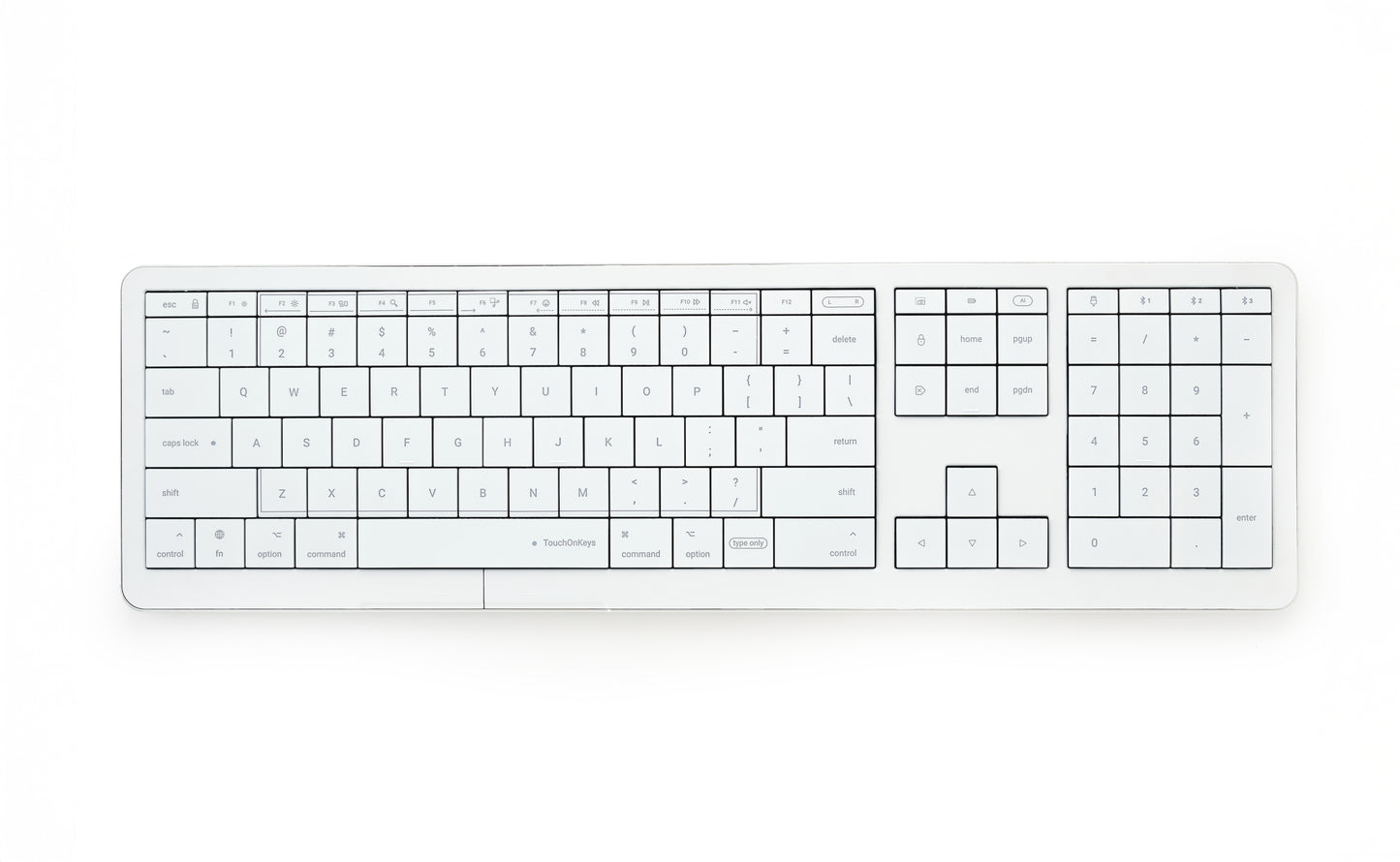 Tastatura CLEVETURA CLVX 1, Touchpad integrat, RGB, Alb