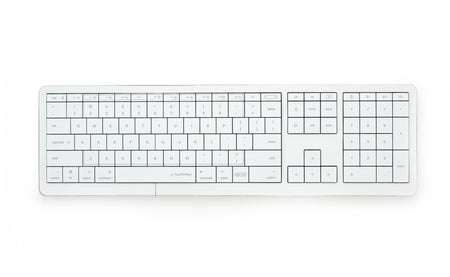 Tastatura CLEVETURA CLVX 1, Touchpad integrat, RGB, Alb