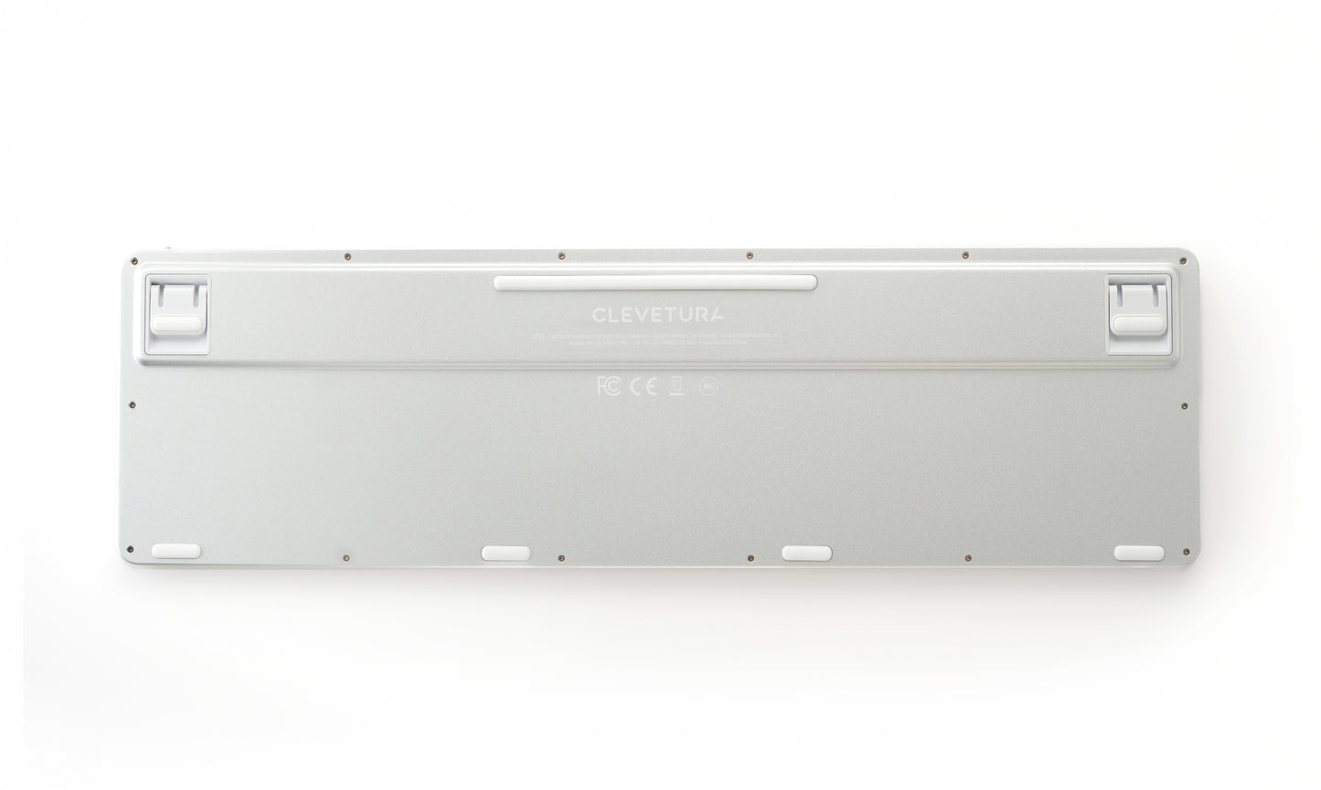 Tastatura CLEVETURA CLVX 1, Touchpad integrat, RGB, Alb