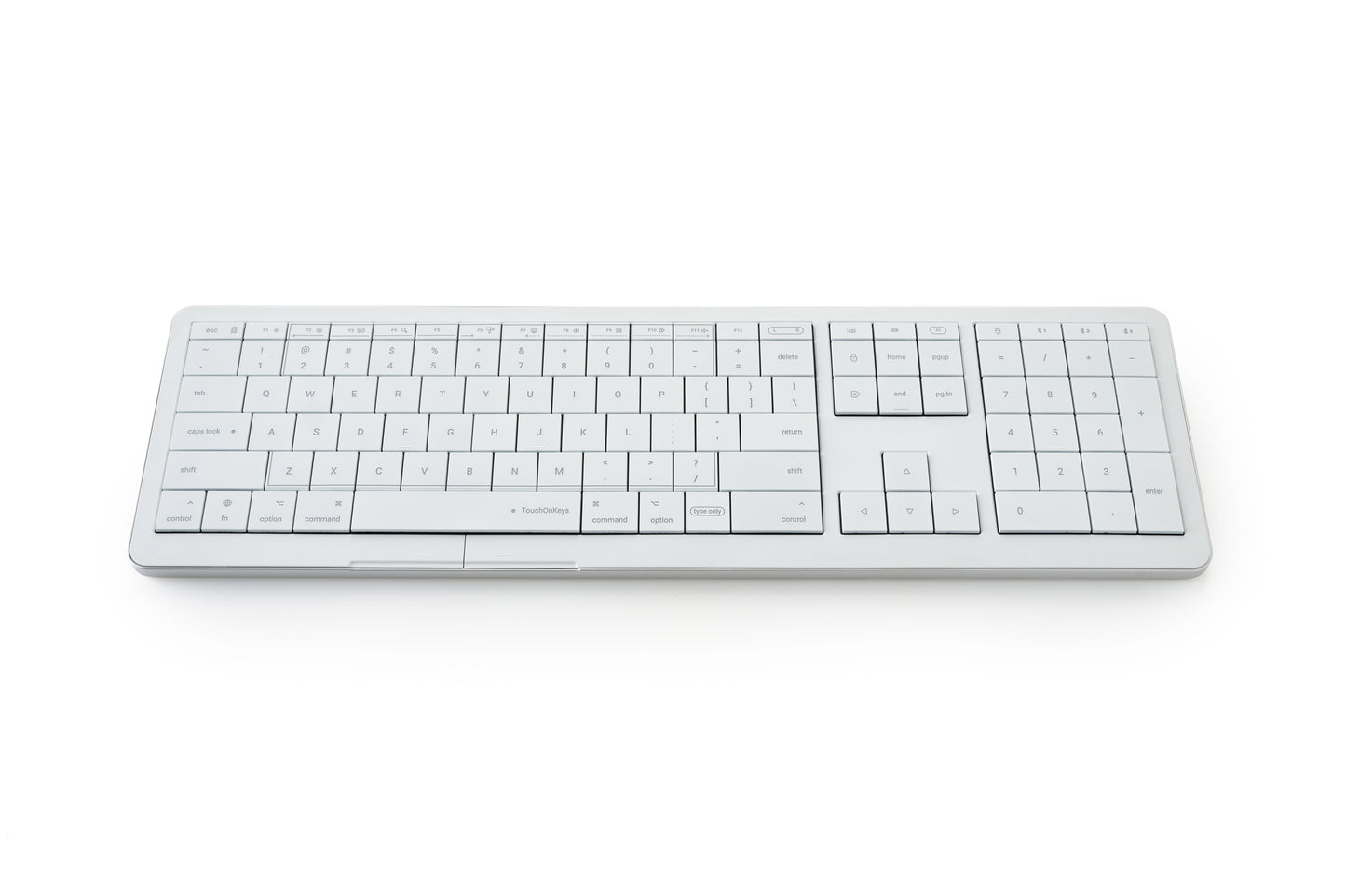 Tastatura CLEVETURA CLVX 1, Touchpad integrat, RGB, Alb