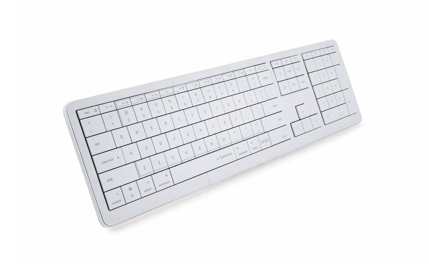 Tastatura CLEVETURA CLVX 1, Touchpad integrat, RGB, Alb