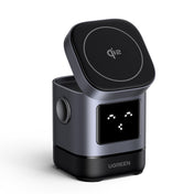 Incarcator wireless magnetic UGREEN UNO, 2in1, 15W, Gri