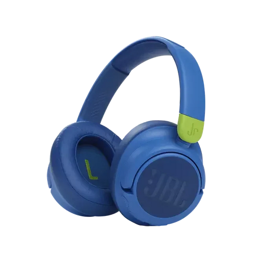 Casti Over-Ear pentru copii JBL JR460NC, Bluetooth, Active Noise Cancelling, Microfon, Albastru - iSTYLE RO